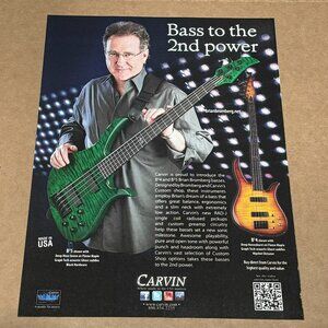Brian Bromberg - Carvin Guitars - 2011 Print Advertisement